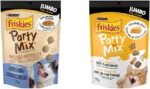 Purina Friskies Party Mix Cat Treats | Naturals Gourmet Crunch + Cheezy Craze Crunch (170g Each) - Image 2