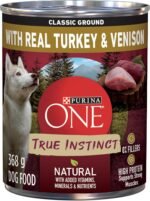 Purina ONE Classic Ground True Instinct Wet Dog Food, Turkey & Venison - 368 g Can (12 Pack) - Image 2