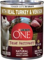 Purina ONE Tender Cuts True Instinct Wet Dog Food, in Gravy Turkey & Venison - 368 g Can (12 Pack) - Image 2