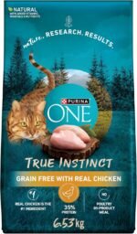 Purina ONE True Instinct Grain Free Dry Cat Food, High Protein Chicken - 6.53 kg Bag - Image 2