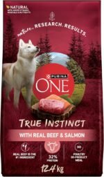 Purina ONE True Instinct High Protein Dry Dog Food, Beef & Salmon - 12.4 kg Bag - Image 2