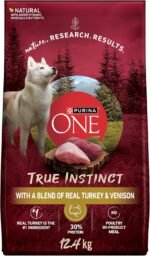 Purina ONE True Instinct High Protein Dry Dog Food, Turkey & Venison - 12.4 kg Bag - Image 2