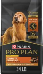 Purina Pro Plan Dry Dog Food, Complete Essentials Shredded Blend Adult 7+ Chicken & Rice - 15.4 kg Bag (1 Pack) - Image 2