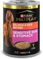 Purina Pro Plan Sensitive Skin & Stomach Wet Dog Food, Salmon & Rice - 368 g Can (12 Pack) - Image 2