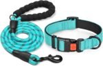 Reflective Nylon Dog Collar – Soft Neoprene Padded, Reflective and Adjustable - Dog Collars for Small Medium Large Dogs - Image 2
