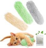 Rishoesu 3 Pcs Interactive Cat Toys Cat Pillows, Soft and Durable Crinkle Sound Catnip Toys, for Indoor Cats Funny Kitten Toys Exercise - Image 2