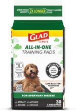 SKAFFLES FFP8652ST Glad for Pets 30 Count Activated Carbon Training Pads - Image 2