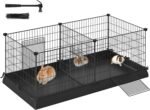 SONGMICS Pet Playpen, Small Animal Cage, Exercise Pen and Enclosure, 48.4 x 24.8 x 18.1 Inches ULPI07H - Image 2