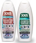 SOOS Pet Anti-Itch Shampoo 500ml + Hypoallergenic Shampoo 500ml for Dogs & Cats - Dead Sea Minerals Enriched - Include Natural Ingredients, Vitamins - (1x Anti-Itch & 1x Hypoallergenic) (2 Pack) - Image 2