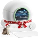 Self Cleaning Litter Box, 2026 Upgraded Automatic Cat Litter Box, Multiple Cleaning Tools & Mat, 68L+9L Large Capacity Box Robot, Suitable for Multiple Cats, APP Control - Green - Image 2