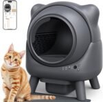 Self Cleaning Litter Box,Automatic Cat Litter Box for Multi Cats,FEELNEEDY Odor Control,litiere Pour Chat autonettoyant, Extra Large, APP Control,Safety Sensors, with 1 Trash Bag and Litter Mat - Image 2