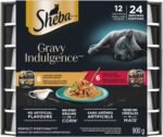 Sheba Gravy Indulgence Perfect Portions Adult Wet Cat Food Chicken & Beef Entrée in Extra Gravy Variety Pack, (12) 75g Trays - Image 2