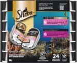 Sheba Perfect Portions Adult Wet Cat Food Bistro Cuts in Gravy Salmon Creamy Sauce Entrée and Gravy Indulgence™ Salmon Entrée Extra Gravy Variety Pack, (12) 75g Trays - Image 2