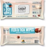 Shoo! Flea & Tick Wipes for Dogs | Convenient, Easy On-The-Go Protection | Plant Based, Natural Oils, Chemical Free | Repels & Prevents | 50 XL Wipes | (Morning Freshness) - Image 2