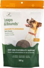 SierraSil® Leaps & Bounds – Chicken Flavoured Soft Chews for Dogs, Joint and Flexibility Support, Made in Canada, Great Tasting Treats, All Natural, Gluten-Free, Soy-Free - 300 g (100 Chews aprox) - Image 2
