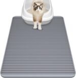 Silicone Cat Litter Mat for Litter Box - Large 79 x 58.5cm Waterproof Litter Trapping Mat, Non-Slip, Durable，Easy Clean Cat Mat for Scatter Control,& Washable Kitty Floor Mat - Image 2