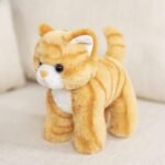 Simulation Orange Cat Plush Stuffed Animal Toy, Super Soft and Cute Cat Plush Toy Realistic Children Girl Birthday Home Decoration - Image 2