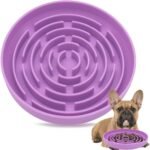 Slow Feeder Dog Bowls, Puzzle Silicone Dog Feeding Bowls for Dogs & Cats, Slow Feeder Non-Slip with Suction Cups, Anti-Choking, Non BPA, Reduces Boredom, Anxiety, Dishwasher Microwave Safe - Image 2
