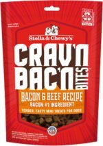Stella & Chewy's Crav'n Bac'n Dog Treats Bacon & Beef Recipe, 233g Bag - Image 2
