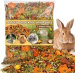 Sukh Natural Botanical Rabbit Treats - 160g Guinea Pig Treats Healthy Natural Mixed Freeze Dried Vegetable,Flowers & Fruit Hamster Treats for Bunny,Guinea Pig,Hamster,Chinchilla,Gerbil - Image 2