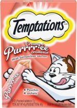 TEMPTATIONS Cat Treats, Adult Creamy Puree Lickables, Salmon, 12g Pouches (44 Pack) - Image 2