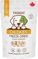 TIKIBOO 100% Single Ingredient Freeze Dried Chicken Dog & Cat Treats - All Natural Healthy Training Treats & High Protein Food Topper for Pets, 150g - Image 2