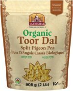 Taj Mahal Organic Toor Dal – Split Pigeon Peas 2LB - Image 2