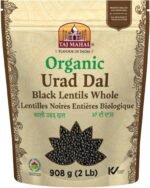 Taj Mahal Organic Whole Urad Beans – Black Gram 2LB - Image 2