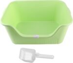 Tall Open Top Cat Litter Box, Sturdy Litter Box with High Sides and Scoop, Large Litter Boxes for Small & Big Cats, 22 X 15 X 11 Inches, Non Stick Easy Cleaning, Anti Urine - Image 2