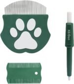 Tick Flea Remover Tool Kit 3Pcs for Dogs Cats, Lyme Prevention Plus 3 Tick Remover Tools, Eye Stain Remover Combs, Fine-Toothed Flea Comb, to Remove Fleas & Flea Eggs, Dirt, Fleas, Lice, Ticks - Image 2