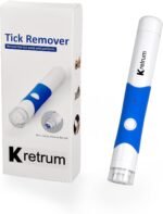 Tick Removal Tool Pen Premium Auto Tick Remover Tool for Dogs Real Pain Free Tick Removal Tool for Humans One Click to Remove Tick Intact Brush Let It Come Out on Its Own - Image 2