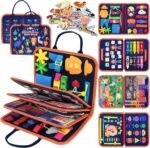 Toddler Toys Busy Board, Montessori Toys for 1-5 Year Old Boy Girl Birthday Easter Basket Stuffers, Easter Gifts for Kids, Busy Book for Toddlers 1-5 Year Old, Sensory Toys Baby Travel Essentials - Image 2