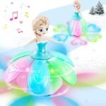 Toys for Girls 1-3,Dancing Princess Interactive Spin Robot Toys for Little Girls Age 3 with Colorful Flashing Lights & Music,Pretend Christmas Birthday Gift for Kid 1 2 3 4 Year Olds - Image 2