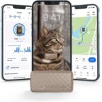 Tractive Smart Cat GPS Tracker | Real-Time Location & Wellness Monitoring for Cats 6.5 lbs+ | Territory & Location History | Up to 5-Day Battery | Breakaway Collar Included (Brown) - Image 2