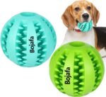 Treat Dispensing Dog Toys: Durable Rubber Puppy Toys for Boredom - Dog Treat Balls for Small & Medium Breed Home Use (2pack) - Image 2