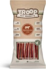 Troop Pet Products, Beef Bully Sticks, Natural, Single Ingredient, Dehydrated Dental Chew, 12 inch, (Pack of 15) - Image 2
