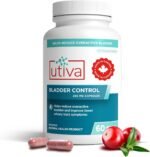 Utiva Bladder Control – Natural Bladder Control Supplement for Overactive Bladder and Lower Urinary Tract Health – Clinically Proven to Reduce Frequency and Urgency - 60 Capsules - Made in Canada - Image 2