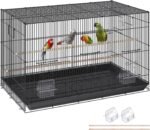 VEVOR 30 inch Bird Cage, Metal Large Parakeet Cages for Cockatiels Small Parrot Budgies Lovebirds Canaries, Pet Bird Cage with Rolling Stand and Tray - Image 2