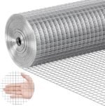 VEVOR Hardware Cloth, 1/2 inch 24in x 25 ft 19 Gauge, Hot Dipped Galvanized Wire Mesh Roll, Chicken Wire Fencing, Wire Mesh for Rabbit Cages, Garden, Small Rodents - Image 2