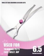 VOVA Pet Hair Clippers Scissors Set,Dog Grooming Scissors Kits with Safety Round Tips, Heavy Duty Stainless Steel Pet Shears for Cats Dogs - Image 2