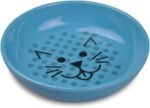 Van Ness Pets EcoWare Whisker-Friendly Cat Bowl, Wide Dish Cat Dish, 8 OZ, Blue - Image 2