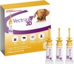 Vectra 3D Flea and Tick Treatment for Dogs and Puppies Weighing 2-4.5 kg (4.4-9.9 lbs) - Tick and Flea Prevention for Dogs That Repels Mosquitoes and More with Easy Monthly Application (3 Pack) - Image 2