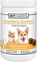 Vet Classics Cranberry Comfort Urinary Tract Pet Supplement for Dogs, Cats – Maintains Dog Bladder Health, Cat Bladder Control – Pet Supplements for Incontinence – 120 Soft Chews - Image 2