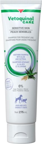 Vetoquinol Care Shampoo for Sensitive Skin – for Dogs and Cats – 275 ml - Image 2