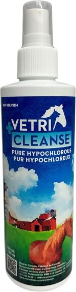 VetriCleanse Pet Itch Relief & Wound Care Spray with Hypochlorous Acid - Skin + Coat Care - Dog & Cat Deodorizer, Eye Cleaner & Ear Cleaner for All Animals - 225ml - Image 2