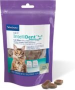 Virbac C.E.T. IntelliDent Cat Bites Dental Care Cat Treats for Healthy Teeth and Gums Fresh Breath Chicken Flavor 90 per Bag - Image 2