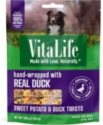VitaLife 200 g Sweet Potato & Duck Twists, All Natural Dog Treats - Image 2