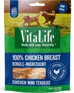 VitaLife Jerky Dog Treats - All Natural, Chicken Mini Tenders, 170g - Image 2