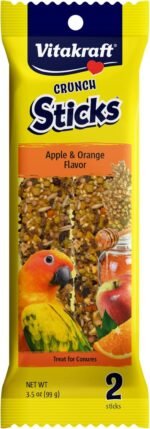 Vitakraft Conure Treat Sticks - Apple and Orange - 3.5Oz - Image 2