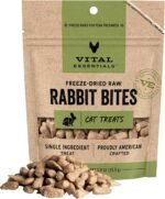 Vital Essentials Freeze-Dried Raw Cat Treats, Rabbit Bites Treats, 0.9 oz - Image 2